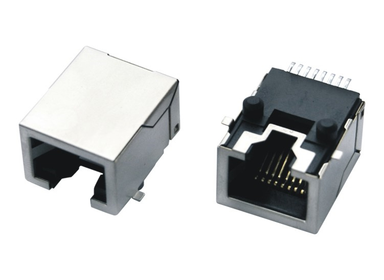 MJ88-BX11-JRS1 前插后贴带屏蔽实心脚